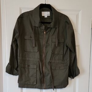 bar III Olive Green Utility Jacket